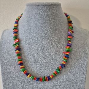 COLORFUL SHELL CHIP 3 PIECE JEWELRY SET